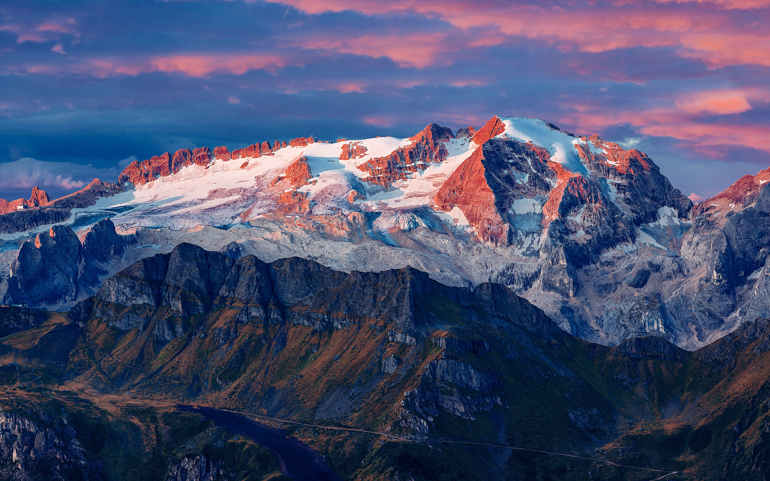 Daily Wallpaper: Marmolada Glacier, Colfosco, Italy | I ...