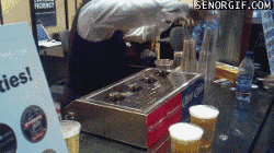 Filling beer