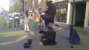 Levitating Street Performers