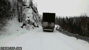 Insane truck accident road