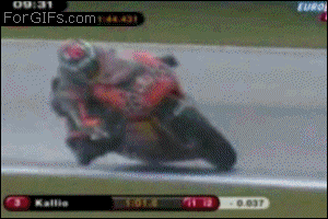 lucky save motorcycle race gif