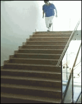 like a boss stairs gif