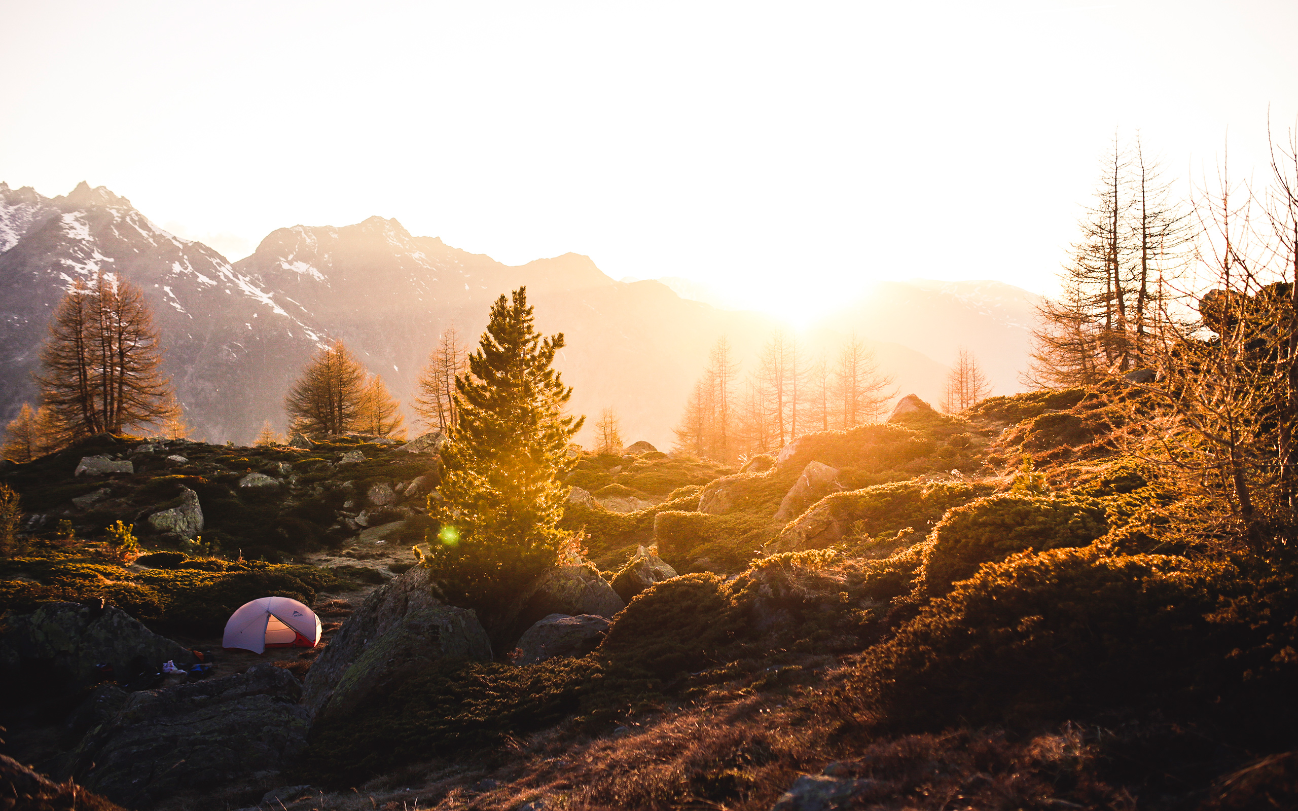 Daily Wallpaper: Camping in Swiss Mountains | I Like To Waste My Time