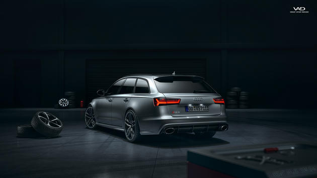 Audi RS6 performance Garage scene Full CGI by-Vedat-Afuzi