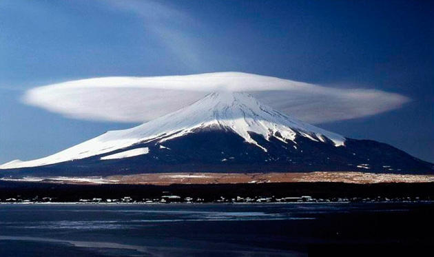 Lenticular Cloud Over Mount Fuji