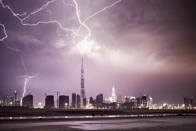 Storm over Burj Khalifa