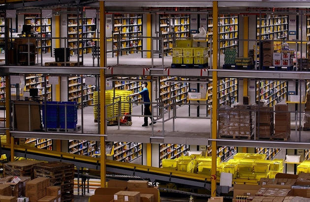 Amazon's huge wearhouse in Swansea, Wales