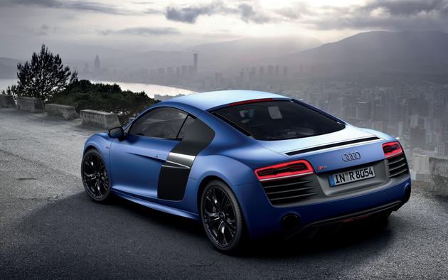 Audi R8 V10 Blue HD Wallpaper