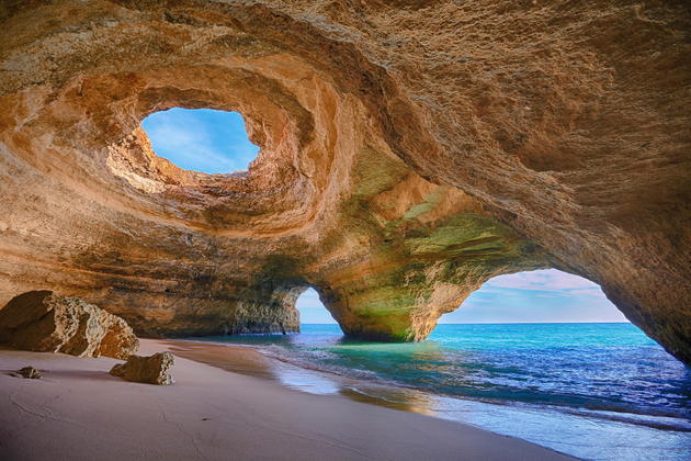 Banagil cave, Algarve, Portugal.