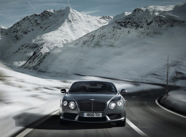 Bentley in the mountains