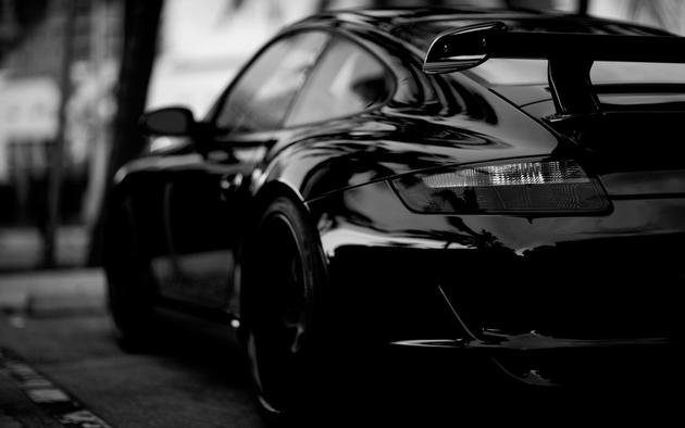 High Resolution Wallpaper Porsche Black