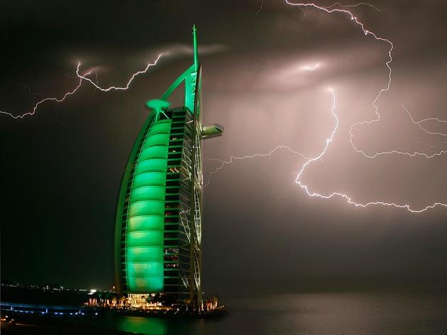 Burj Al Arab Dubai Lightning Maxim Shatrov