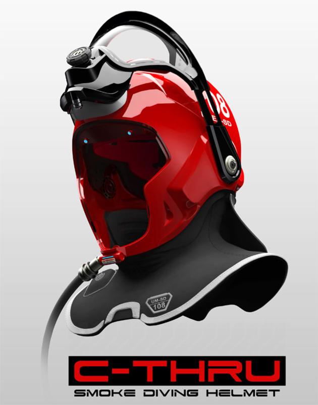 C-Thru Smoke Diving Helmet