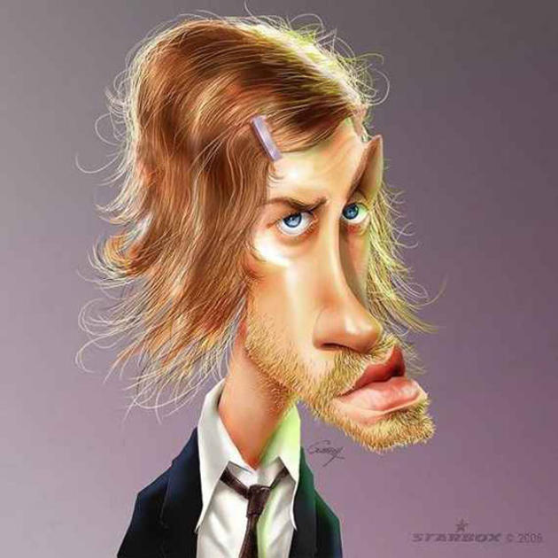 Caricature by Anthony Geoffroy