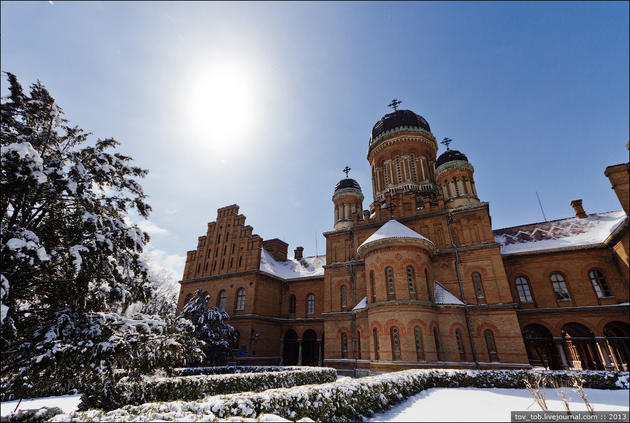 Beautiful Architecture of the university in Chernivtsi Ukraine