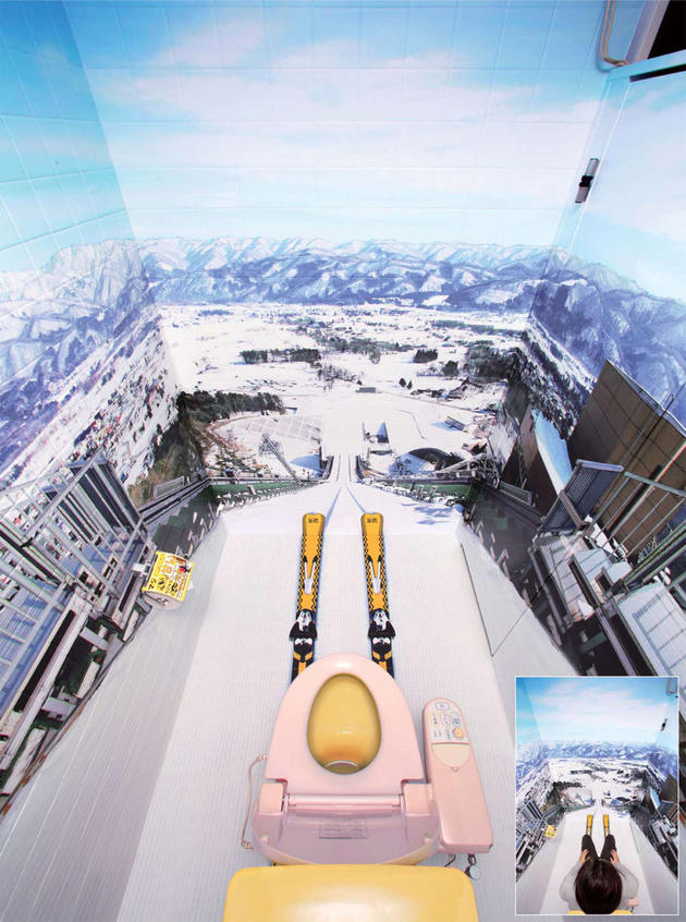 cool ski bathroom