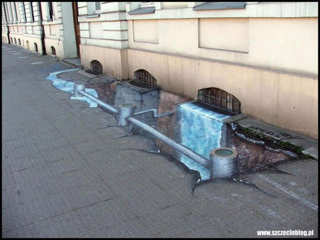 Grafiti street drains