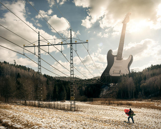 Electric guitar by Erik Johansson