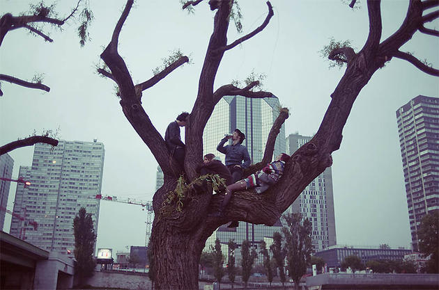 Hipsters in Paris, France