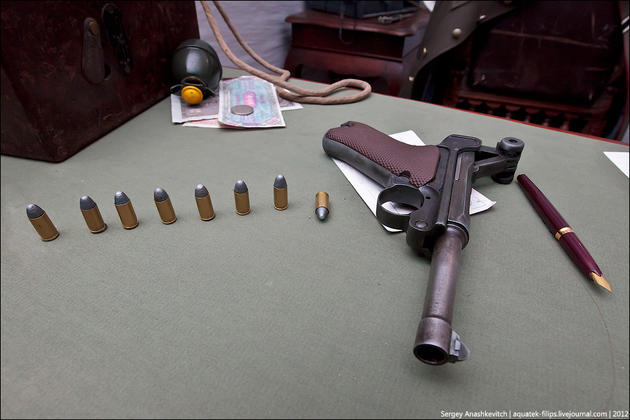 Luger on top of the General's desk