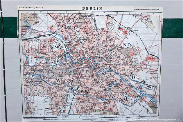 The map of Berlin during its final days