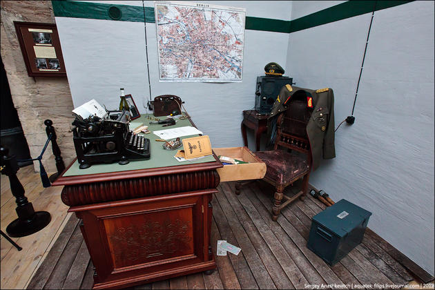 The empty office of a high ranking German General