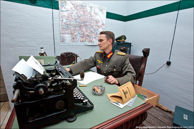 General at his desk