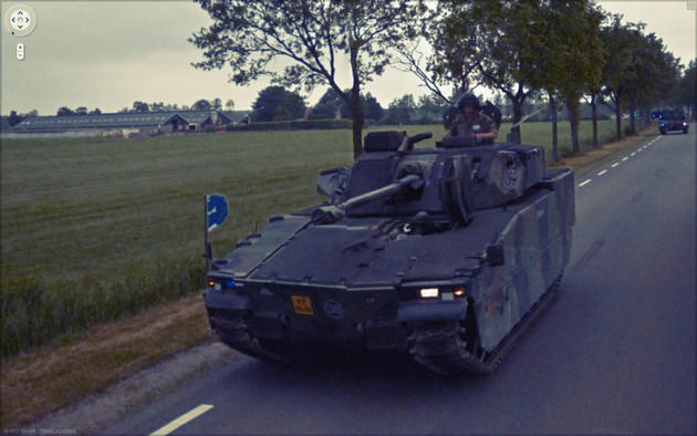 Armoured Personnel Carrier Google Maps
