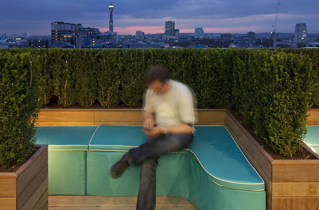 Google office outdoor area on the roof