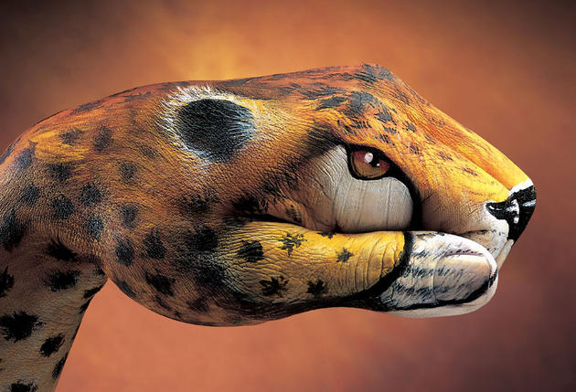 Creative hand painting by Guido Daniele