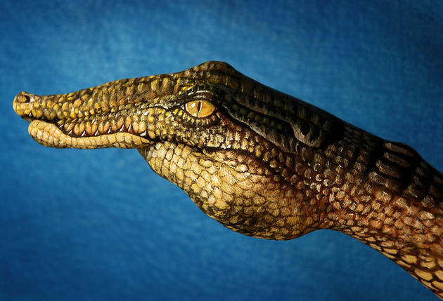 Creative hand painting by Guido Daniele