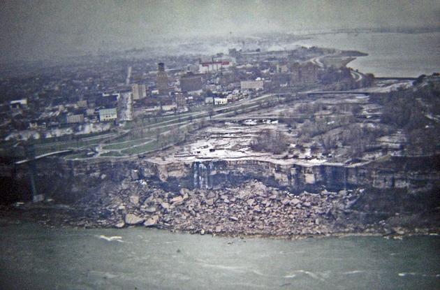 Niagara Falls stopped for maintenance in 1969