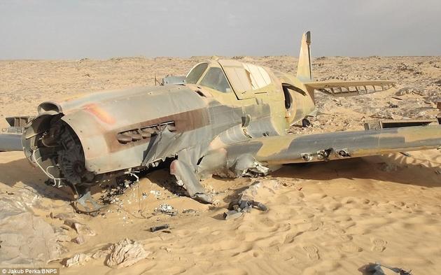 A rare Preserved wreck of a WW2 Fighter Plane P40