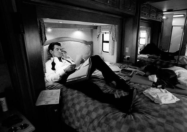 Pierce Brosnan resting