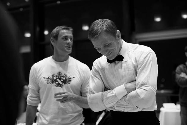 Daniel Craig on set of 007 James Bond