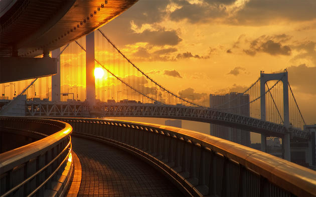 Odaiba Rainbow Bridge HD Wallpaper