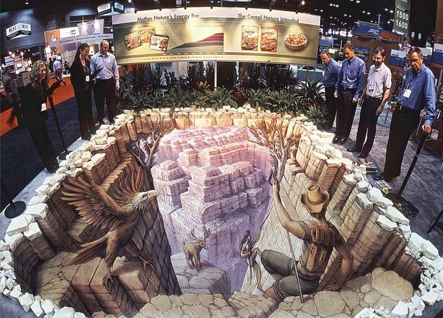 3D Street art by Kurt Wenner