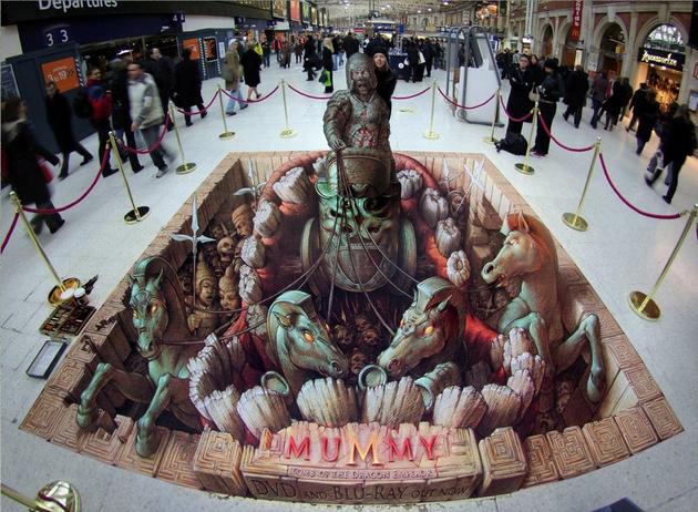 3D Street art by Kurt Wenner