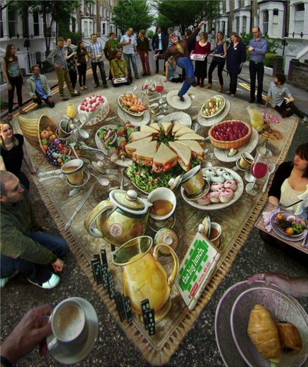 3D Street art by Kurt Wenner