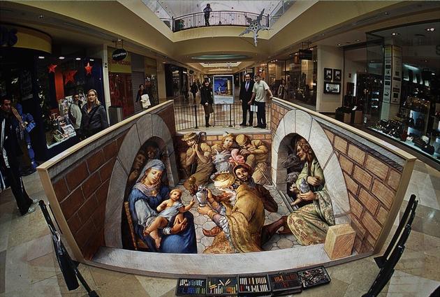 3D Street art by Kurt Wenner