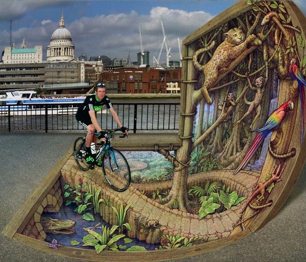 3D Street art by Kurt Wenner