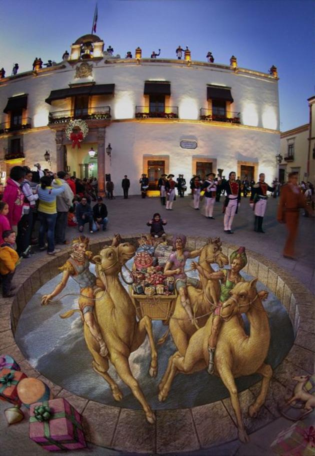 3D Street art by Kurt Wenner