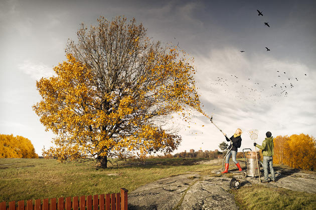 Helping fall by Erik Johansson