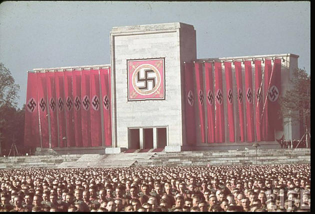 enormous nazi gathering
