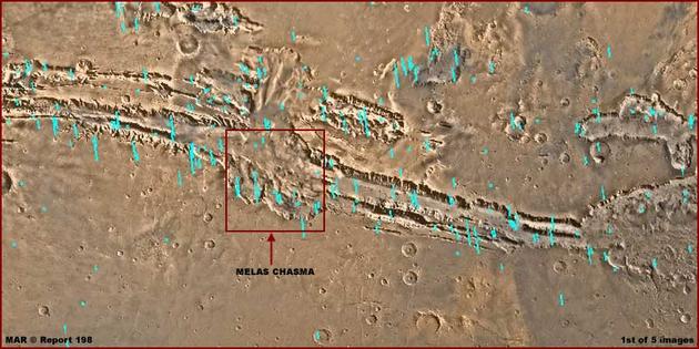 View of the Melas Chasma Valley from Space