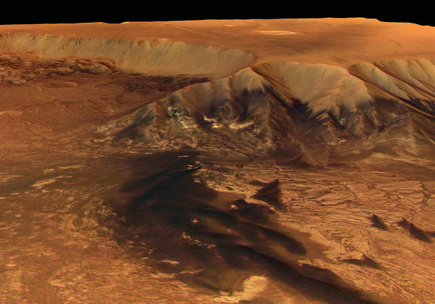 The overview of the melas chasma on mars