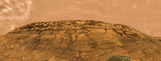 Mars Opportunity rover landscape