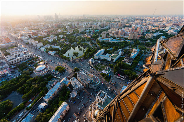 View from the top of the building