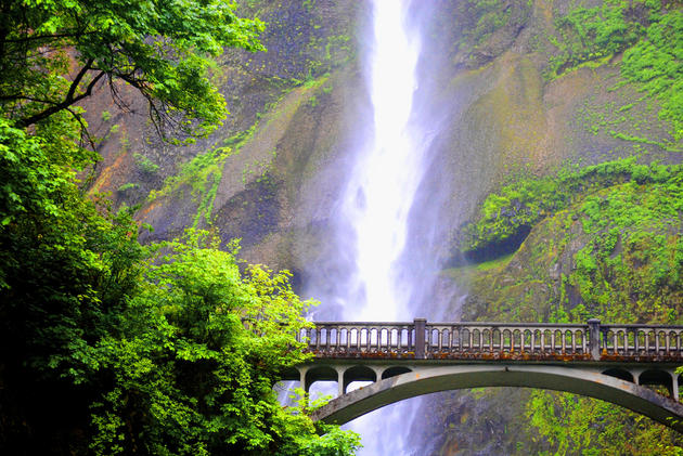 Bridge at Multnomah Falls by Tanner Stephenson