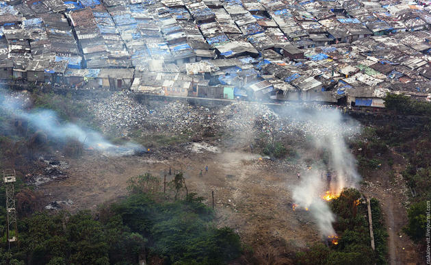 Mumbai Four Seasons Hotel view of slums